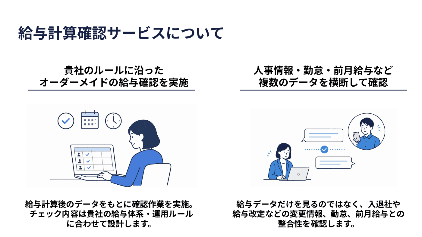 給与計算確認サービスについて